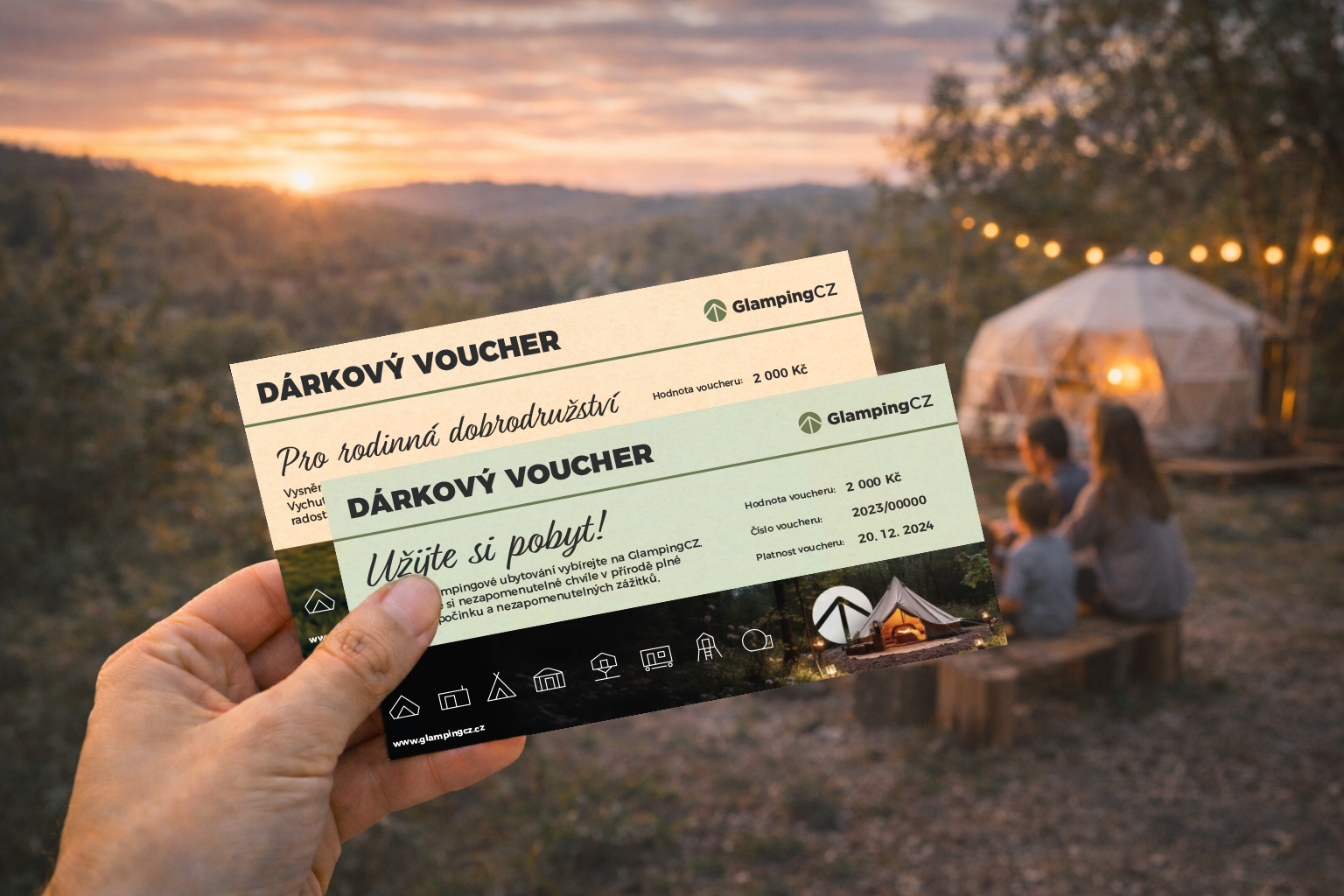 tři vouchery na kapradí